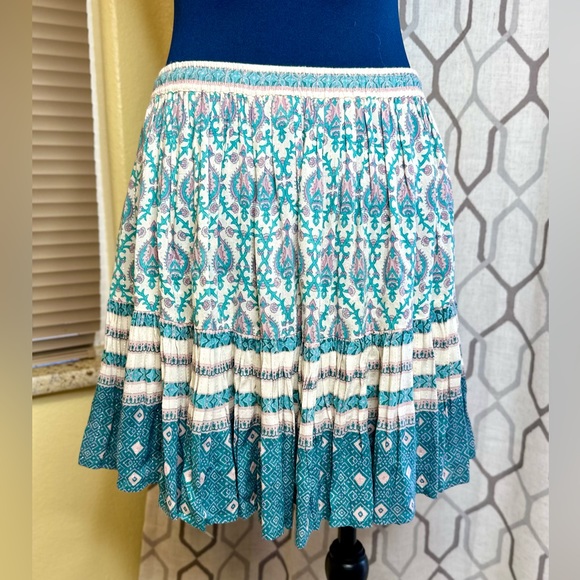 EUC Spell & the Gypsy Collective Sage Oracle Multi Color Bohemian Mini Skirt - Picture 9 of 12
